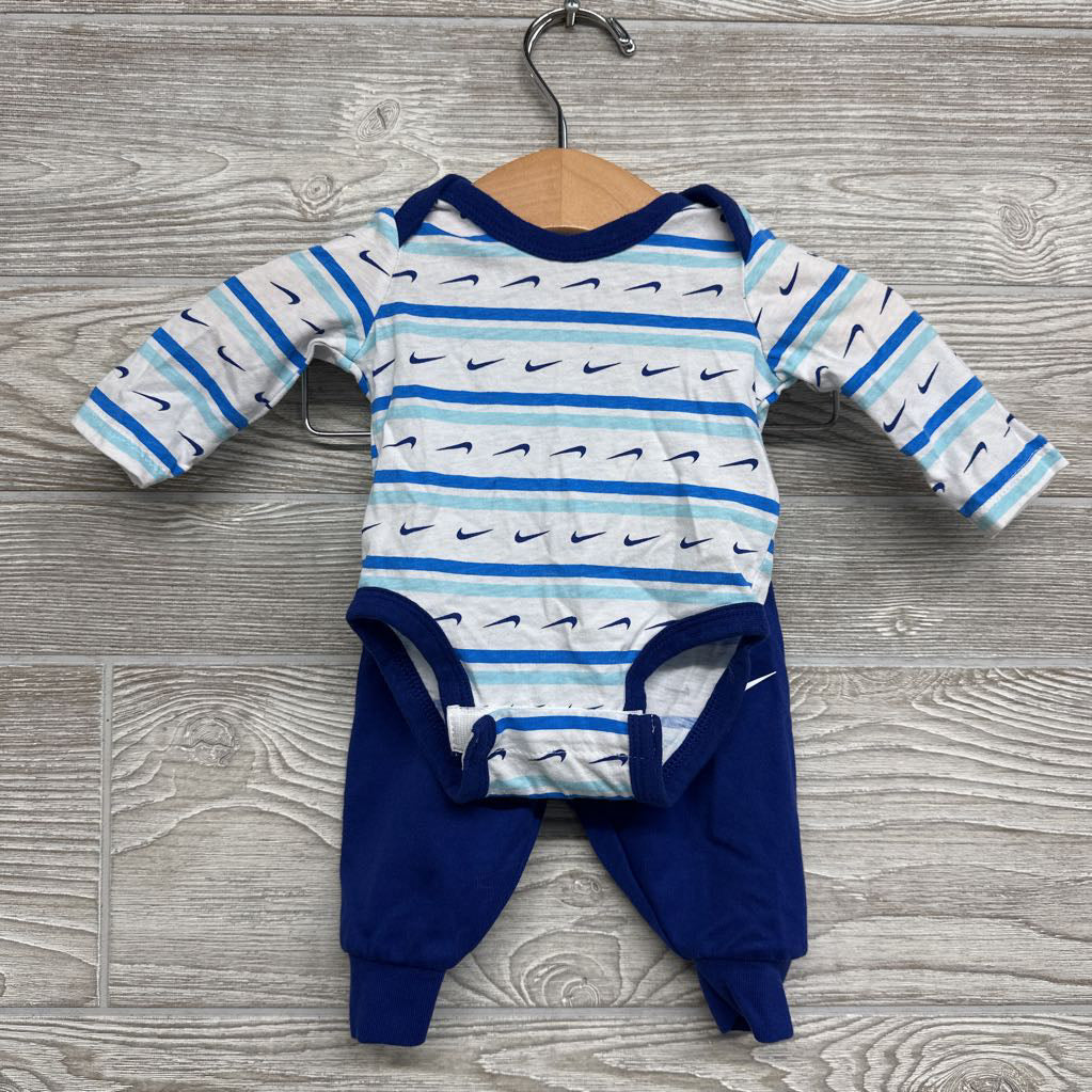 LS Bodysuit & Pants Swoosh NB