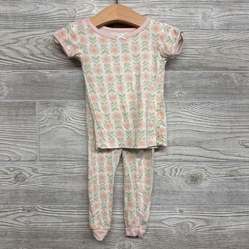 2 Pc Bamboo Pj Flowers 12M