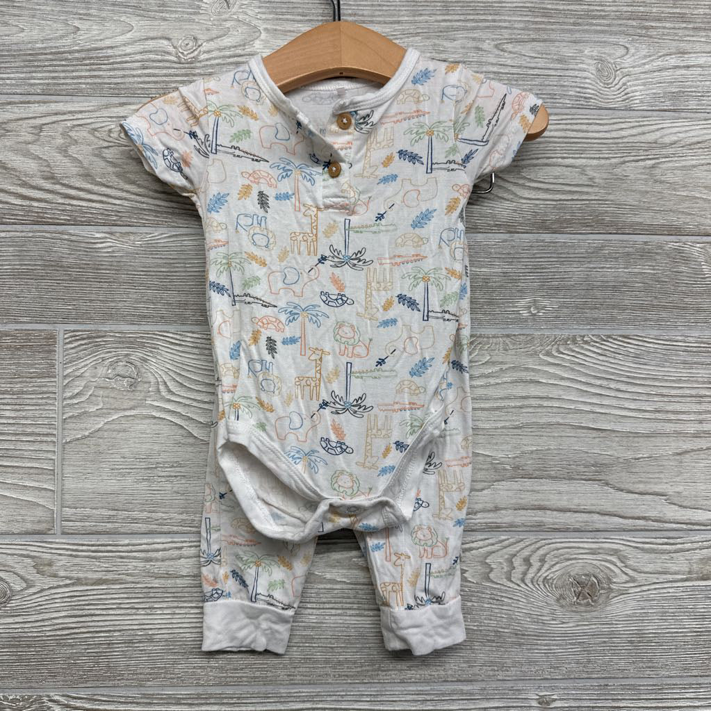 2 Pc Bamboo Pj Animals, Palm Trees 3-6M