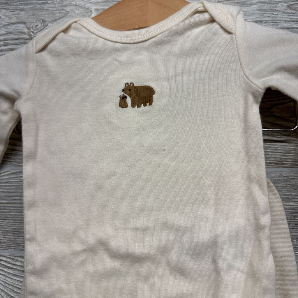 LS Bodysuit Bear & Pants Bear Back 3M
