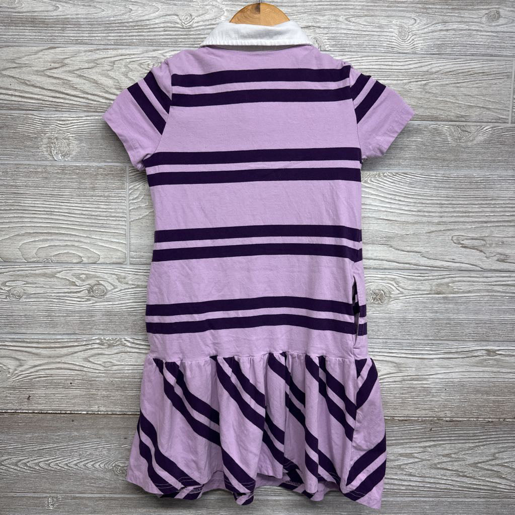 Rugby Polo Dress Stripes 7-8