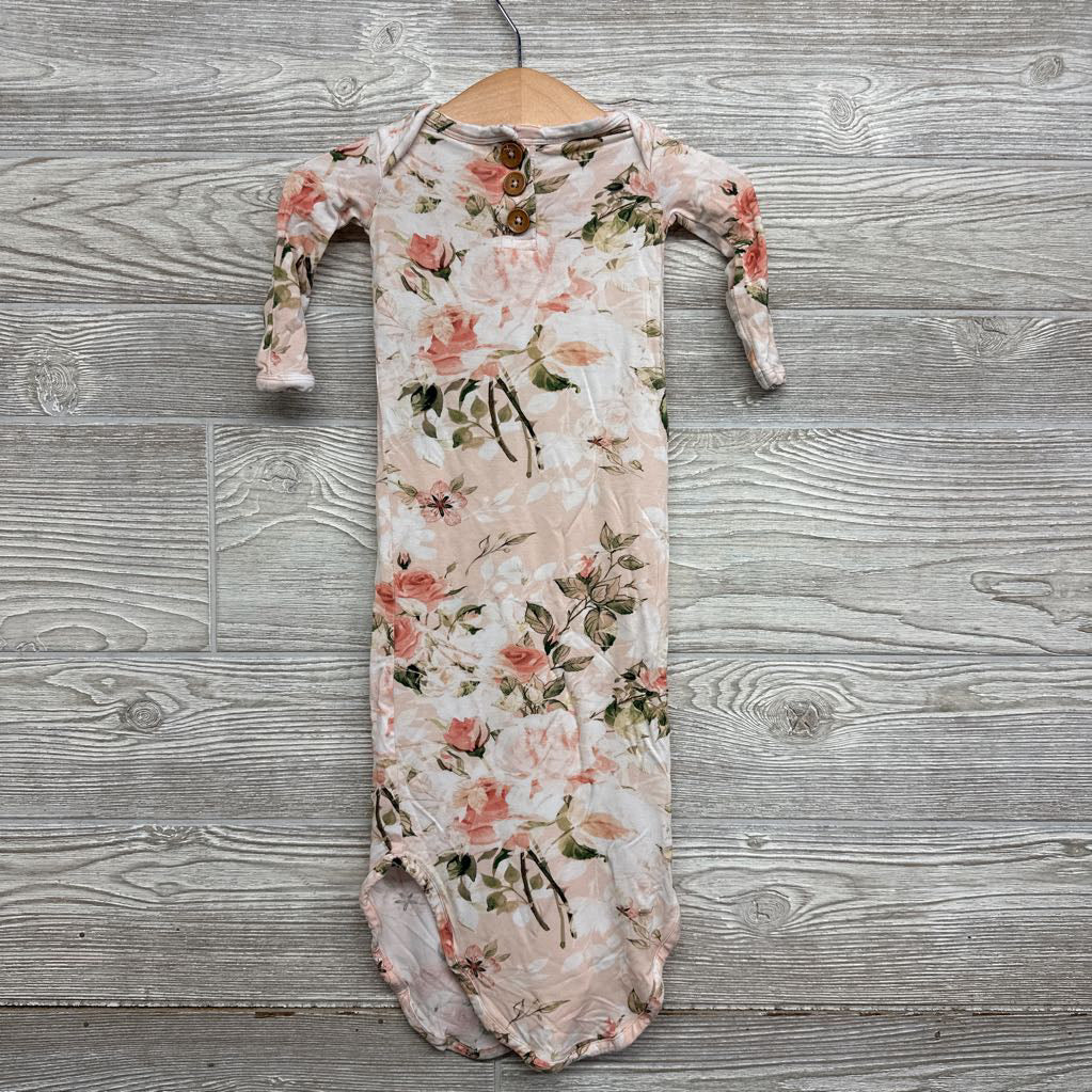 Knotted Gown Flowers 0-3M