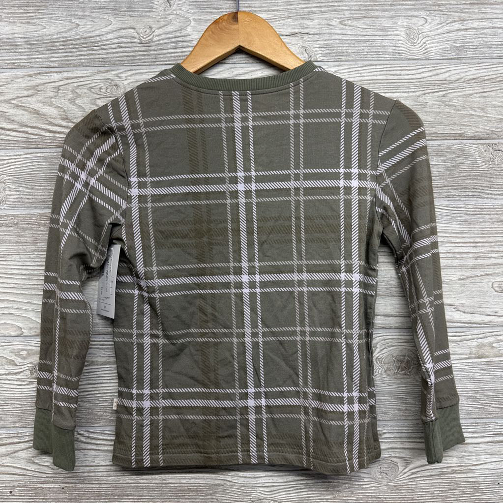 NEW Viscose Plaid Henley Shirt 7