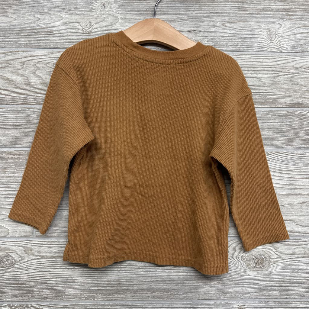 Waffle Knit Shirt Cozy Vibes 3t
