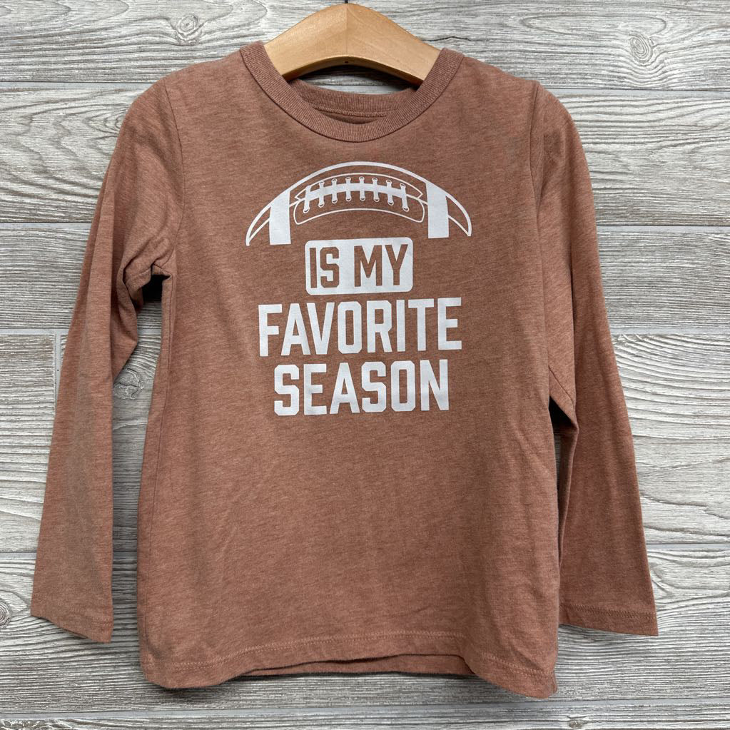 LS Shirt Football Is My Favorite Season 5t