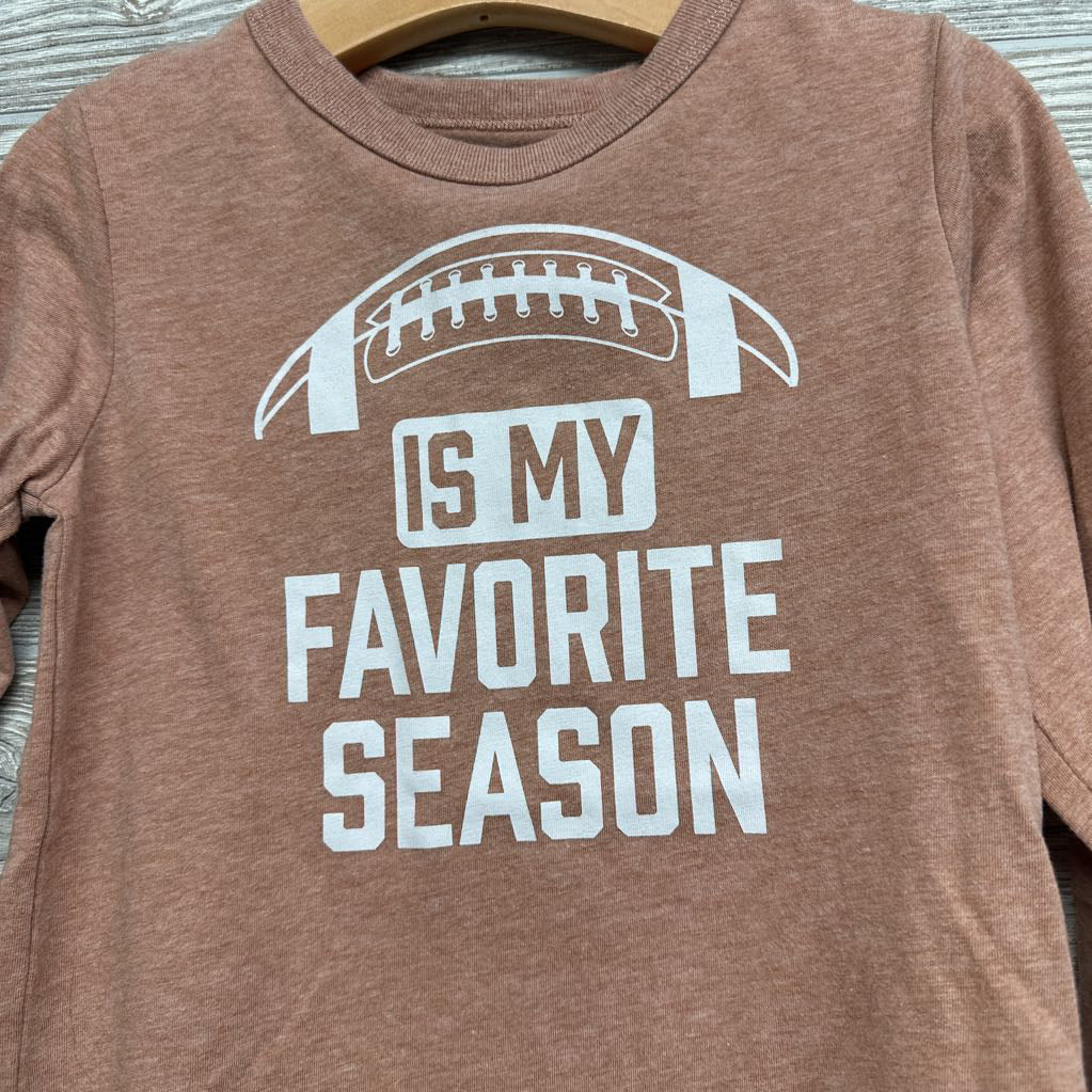 LS Shirt Football Is My Favorite Season 5t