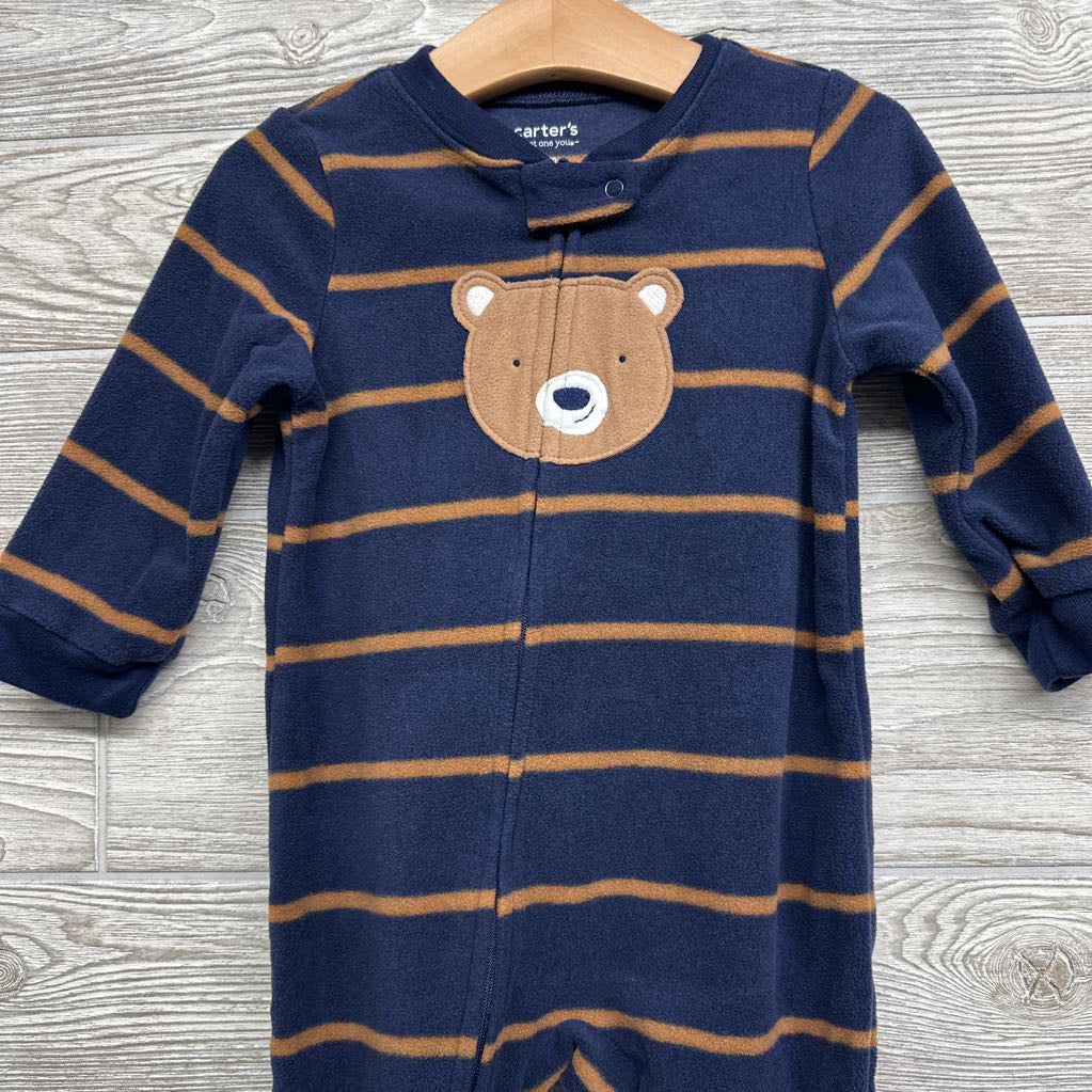 Blanket Sleeper Bear & Stripes 18M