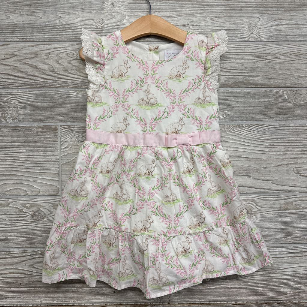 Dress Rabbits Eyelet Flutter Sleeves 4t
