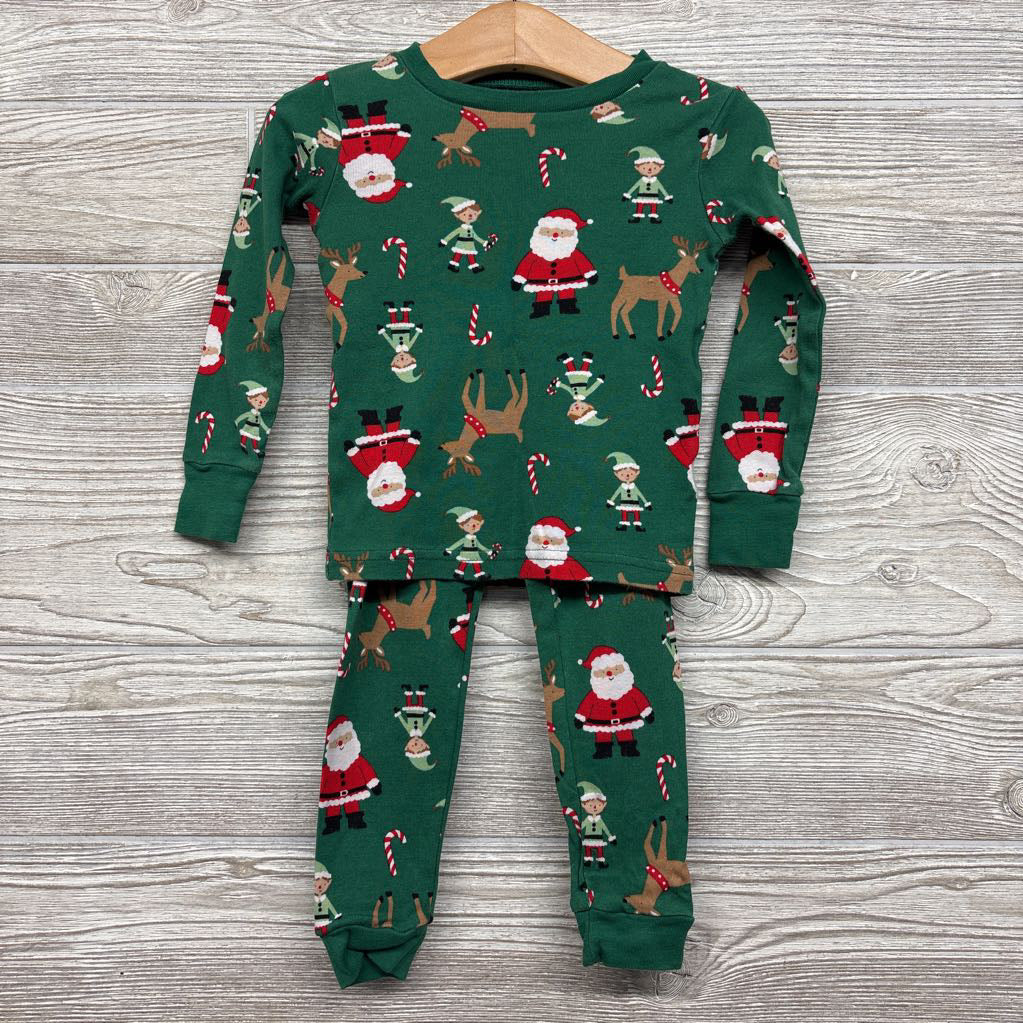 2 Pc Pj Santa, Elves & Reindeer 2t