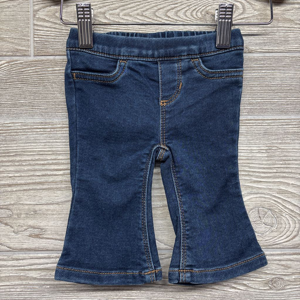 Pull On Knit Flare Jeans 3M