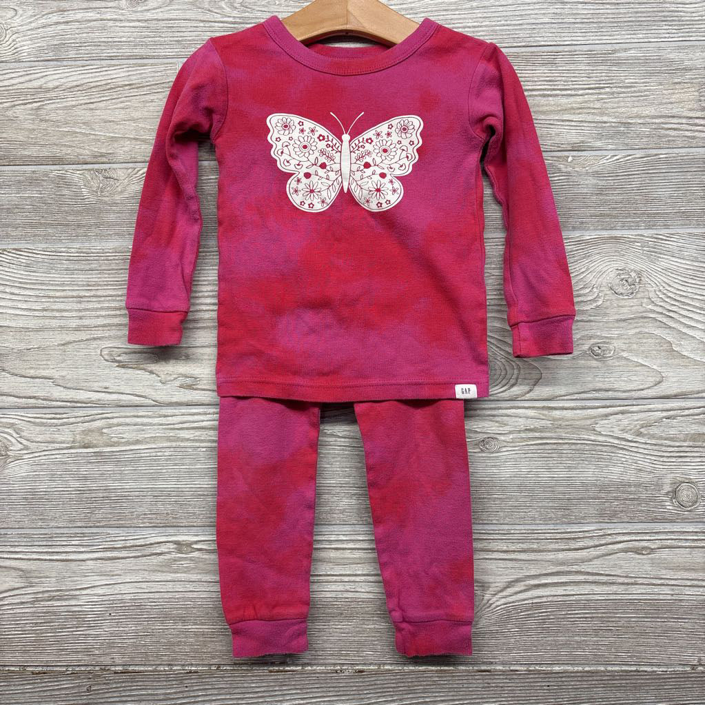 2 Pc LS PJs Tie Dye Butterfly 3