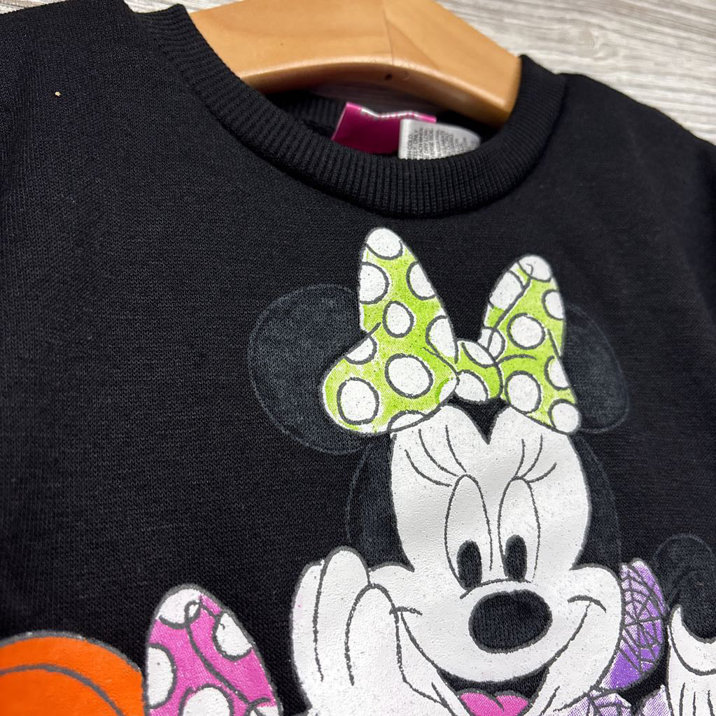 Crewneck Minnie Mouse Pumpkin & Jogger Sweatpants Dots 3T