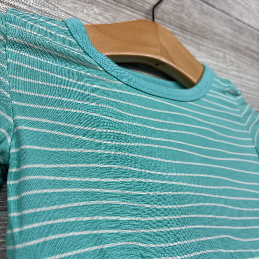 2 Pc LS Bamboo PJs Stripes 12M