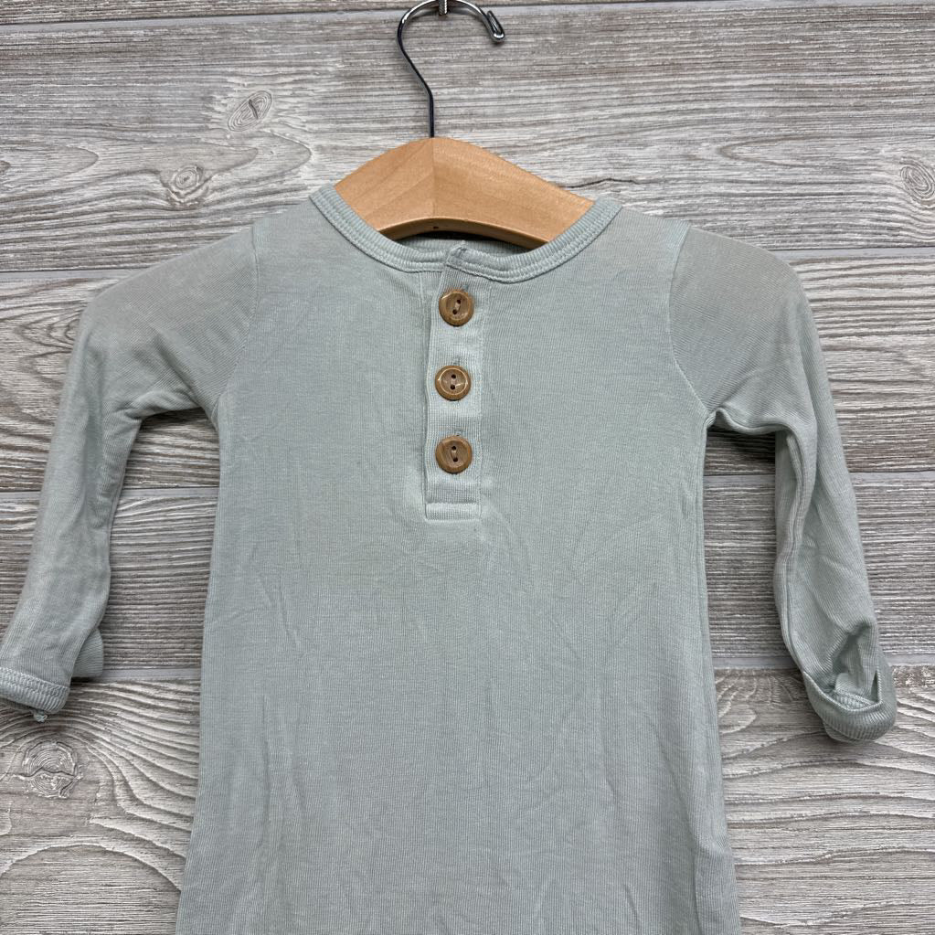 Viscose Henley Gown & Hat NB
