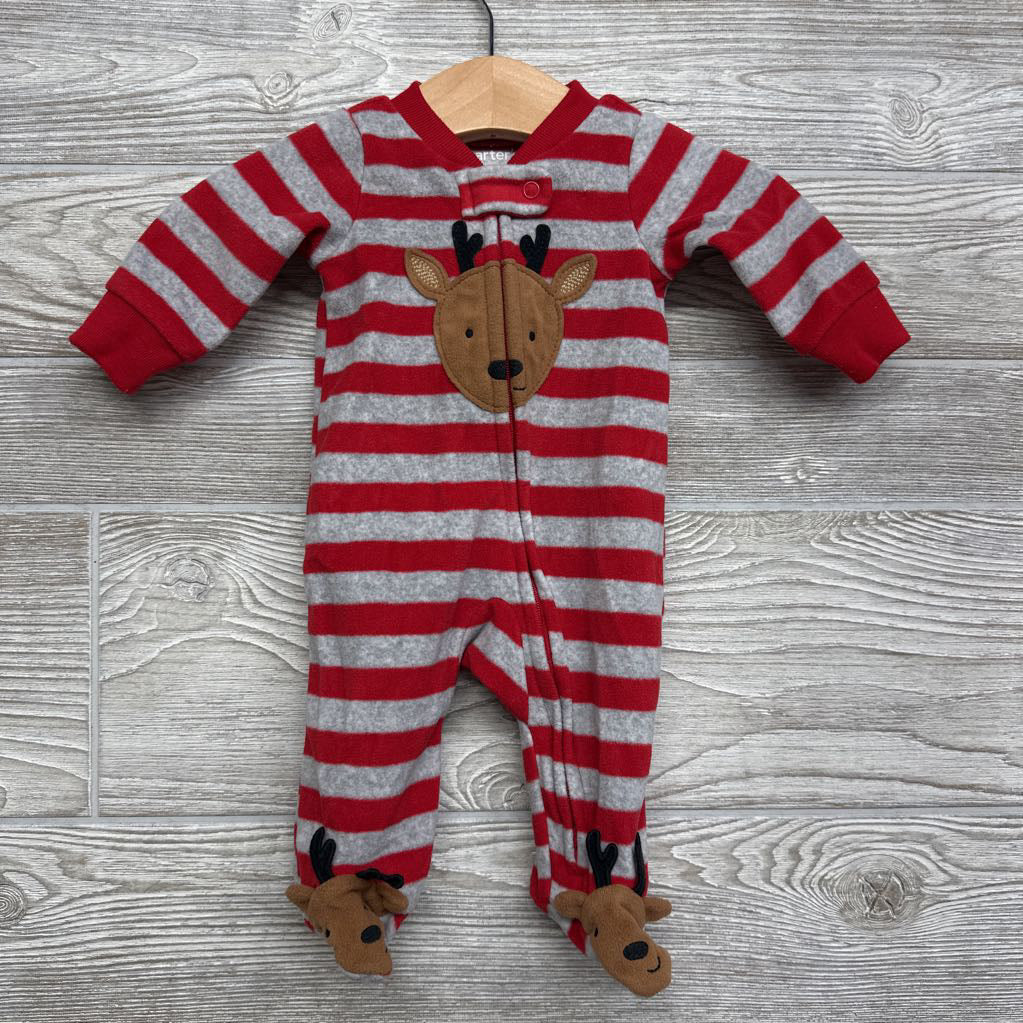 Blanket Sleeper Deer & Stripes NB