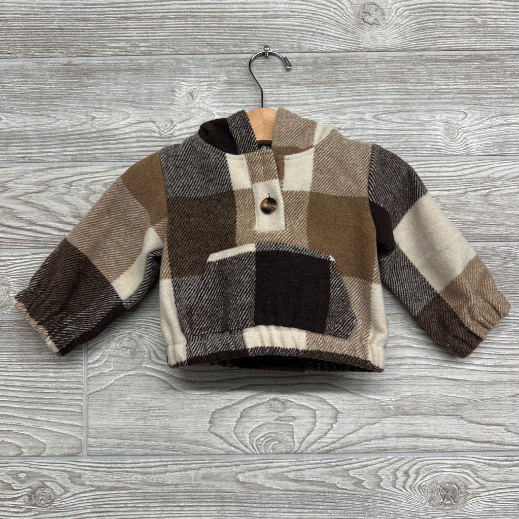 Plaid Pullover 3-6M