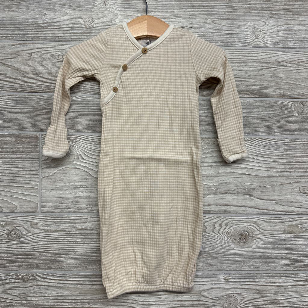 Ribbed Gown Stripes 0-6M
