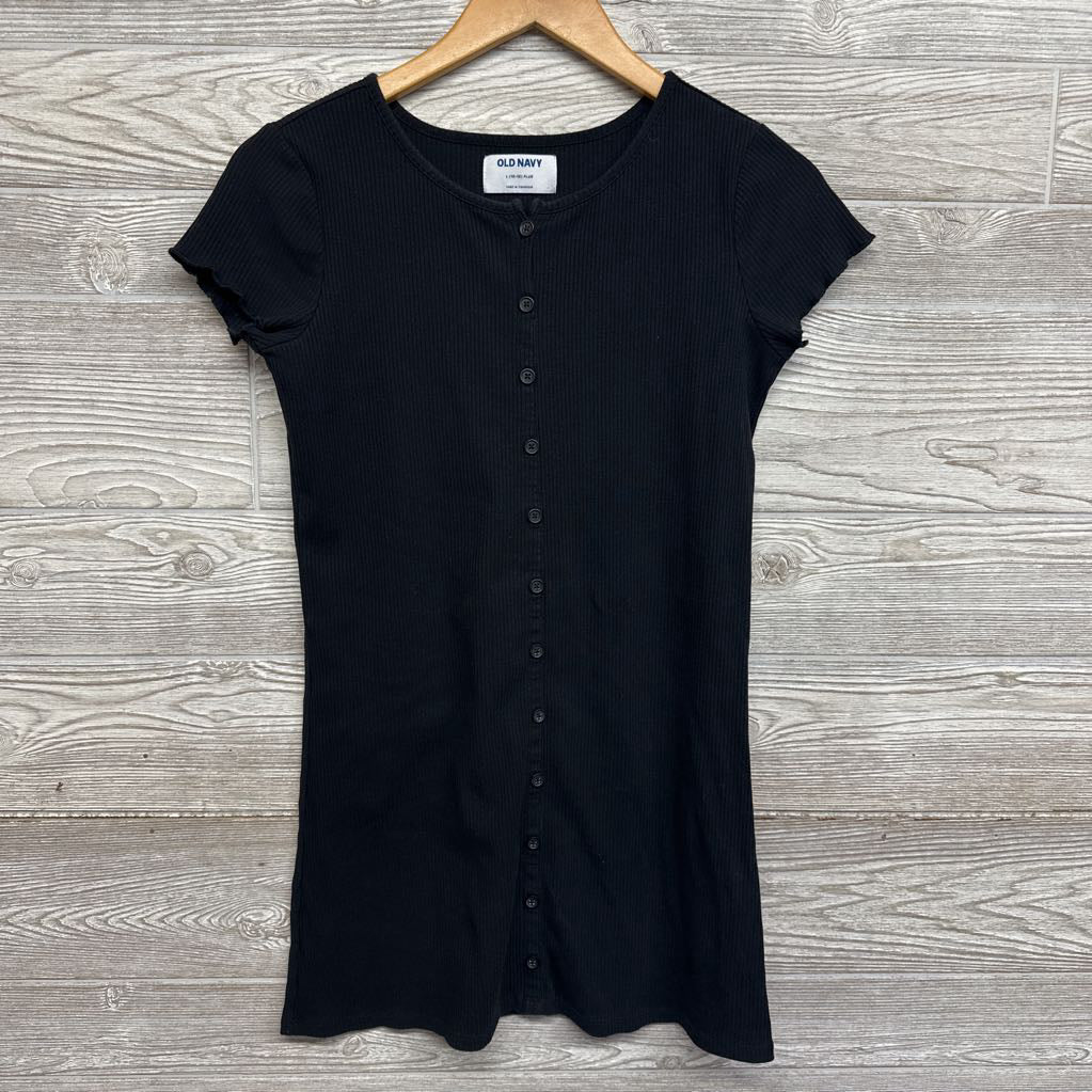 Ribbed Button Up Dress 10-12