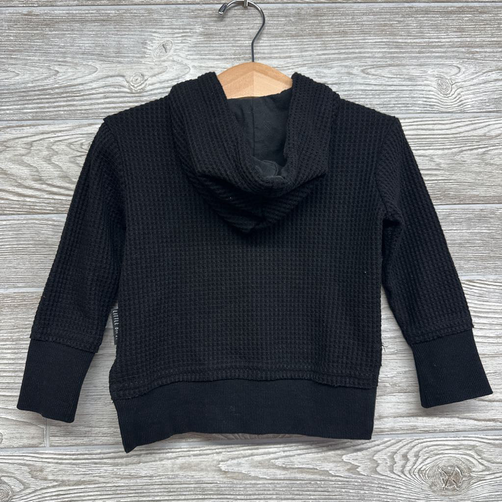 Waffle Knit Pullover W/ Hood 12-18M