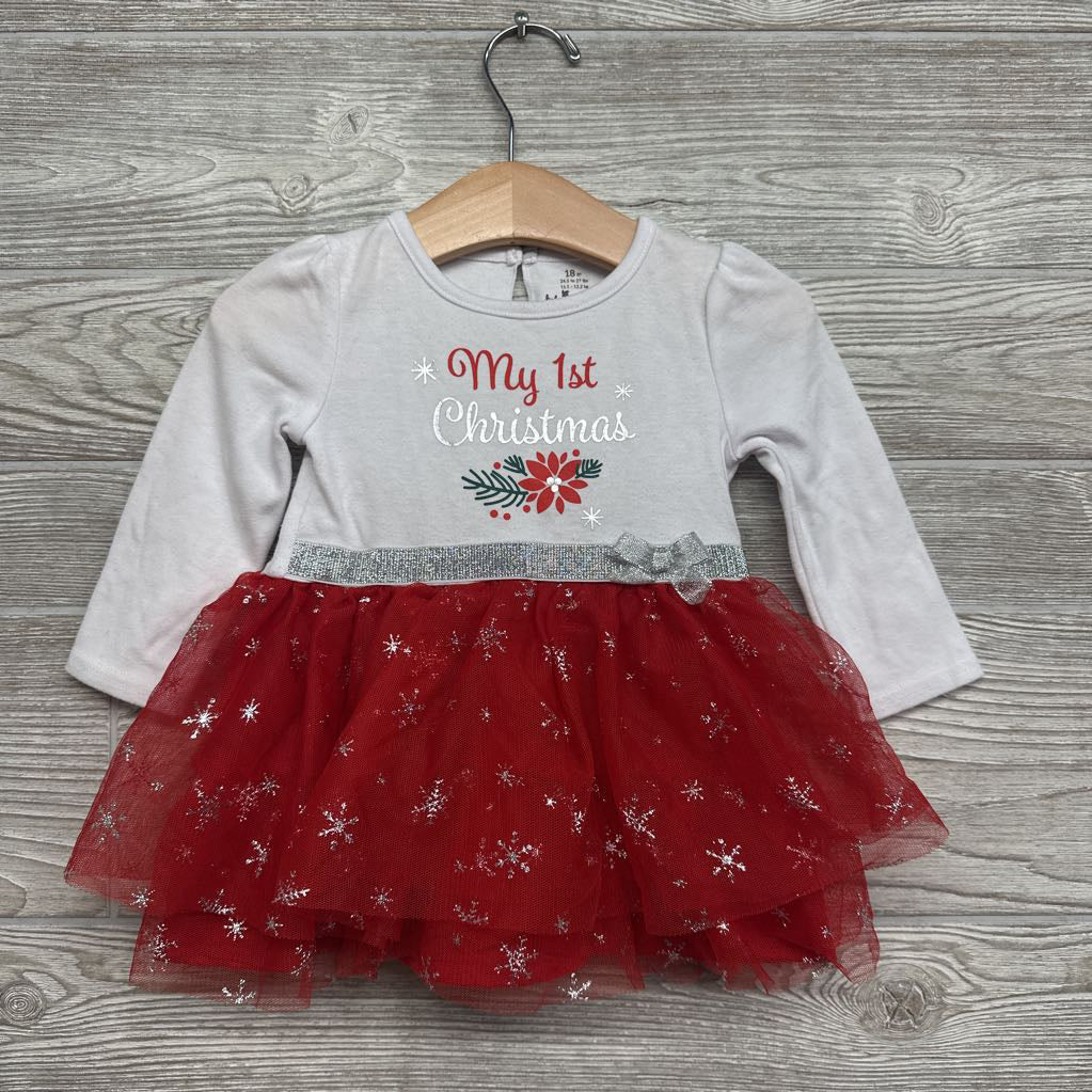 Tutu Dress My 1st Christmas 18M