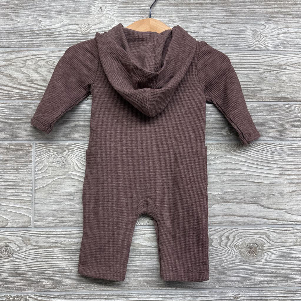 Waffle Knit LS Outfit W/ Hood 0-3M