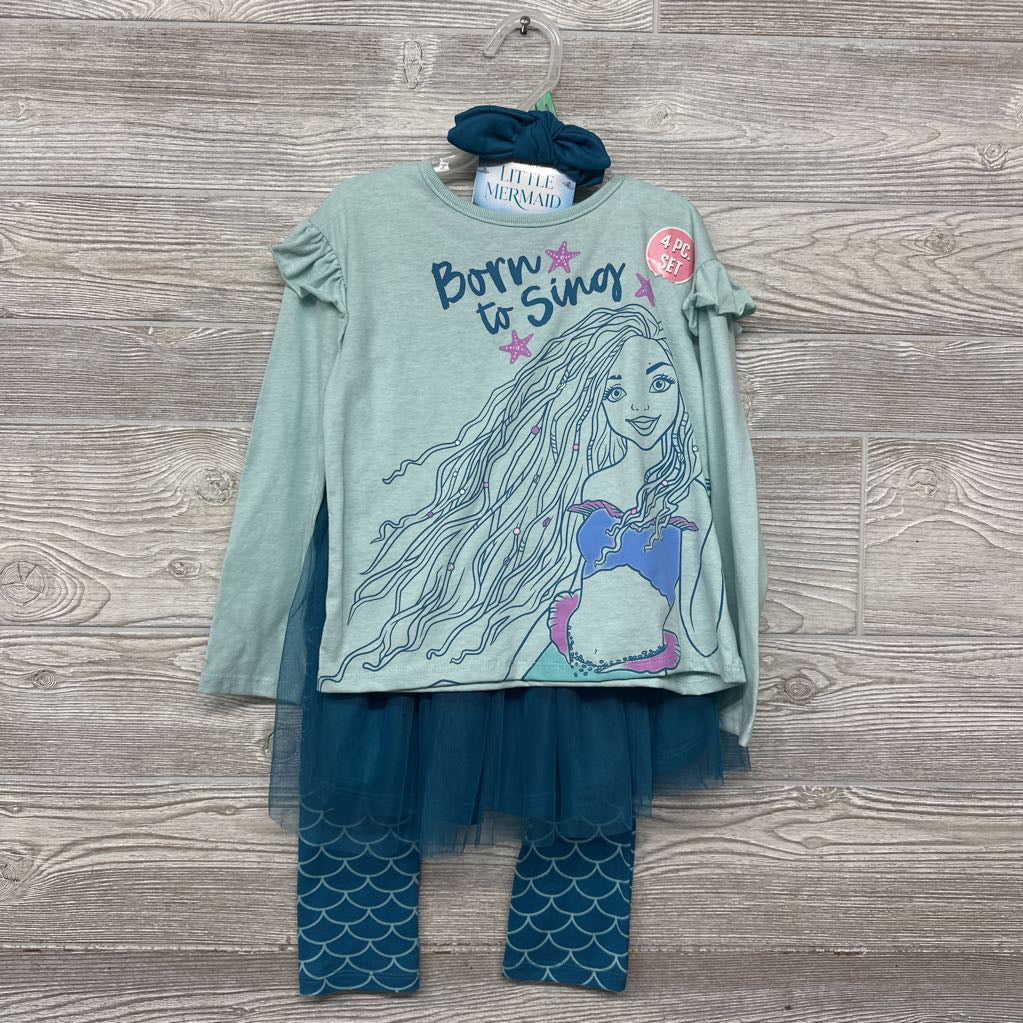NEW Shirt, Tulle Skirt, Leggings & Hair Tie 5t