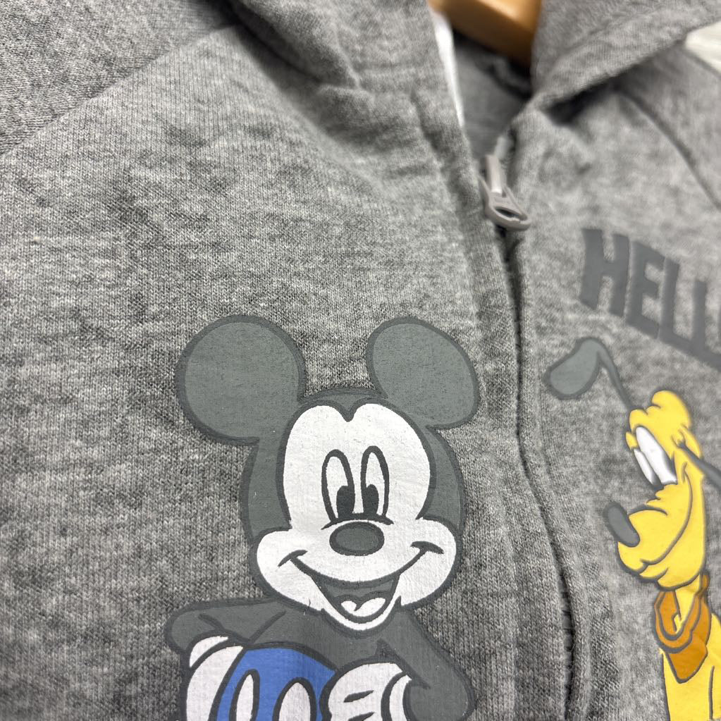 Full Zip Hoodie & French Terry Joggers Mickey Pluto 6-9M