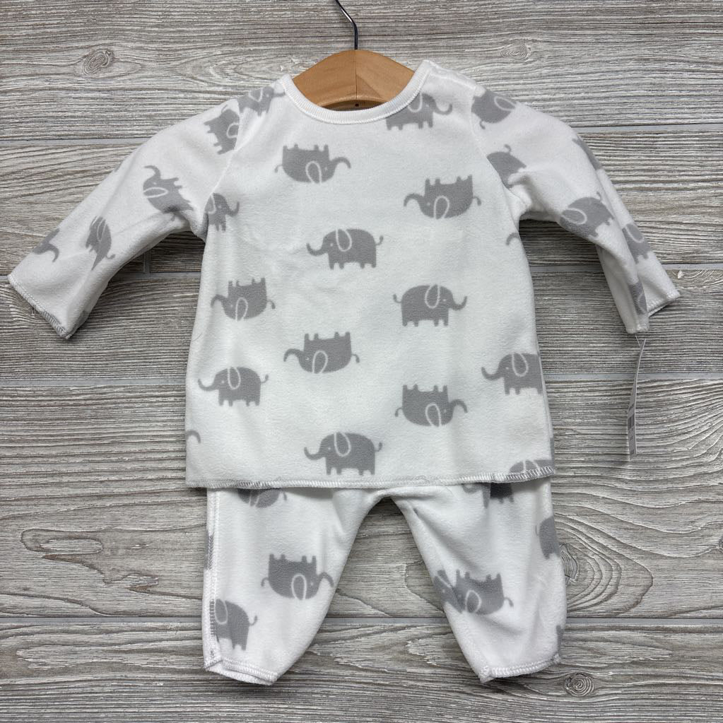 NEW LS Fleece Shirt & Pants Elephants 3M *