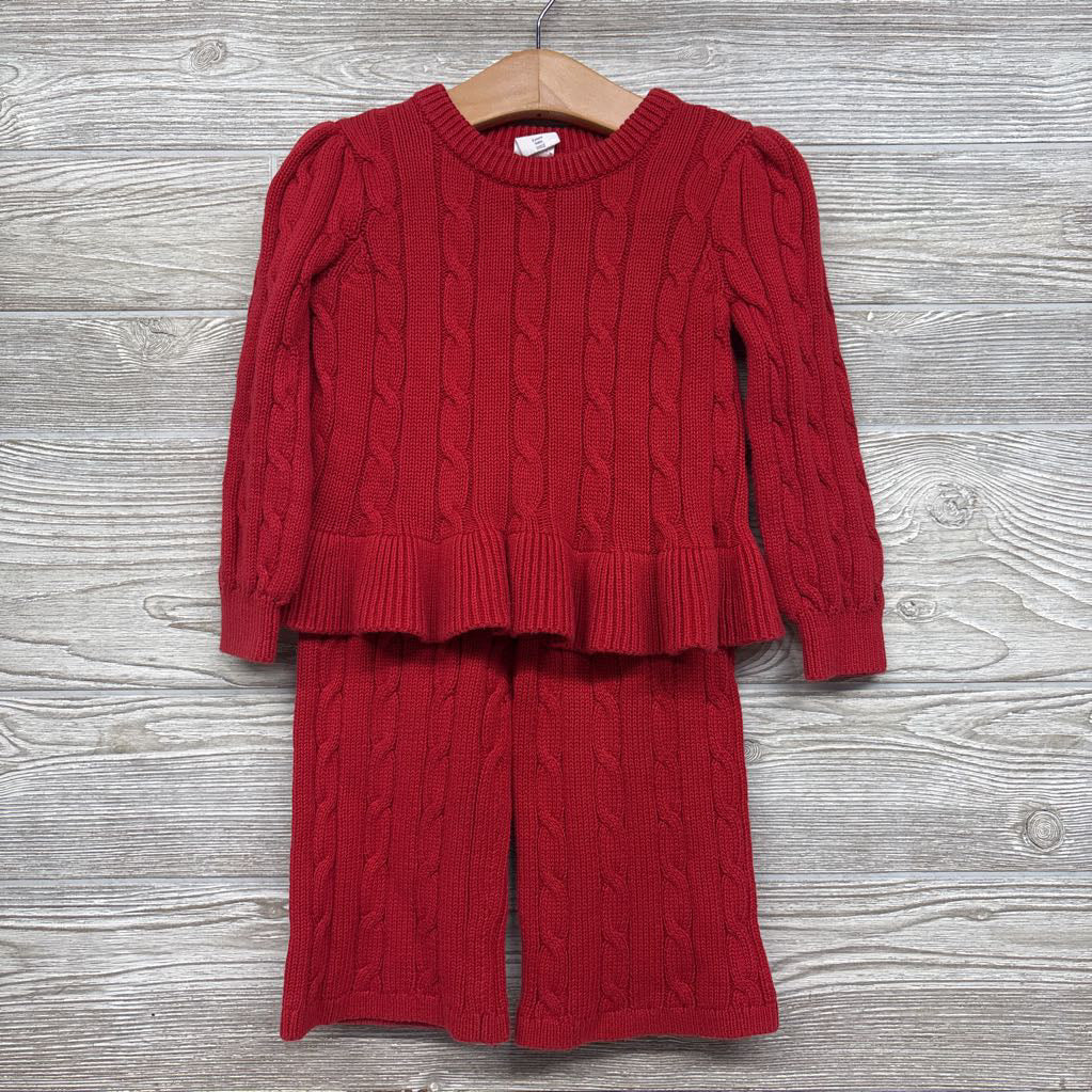 Cable Knit Sweater & Wide Leg Pants 2