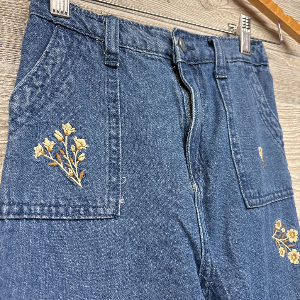 Cargo Jeans Embroidered Flowers 12