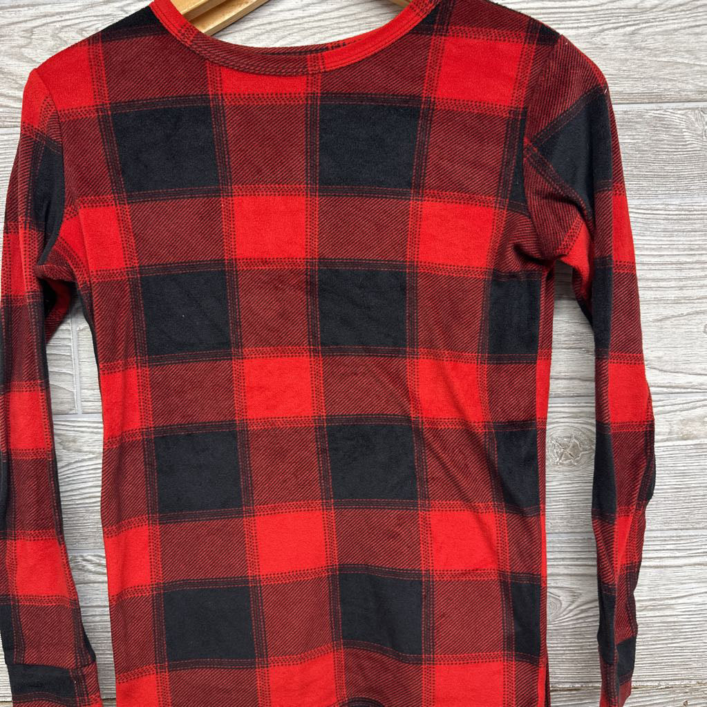 2 Pc LS Plush PJs Plaid 14