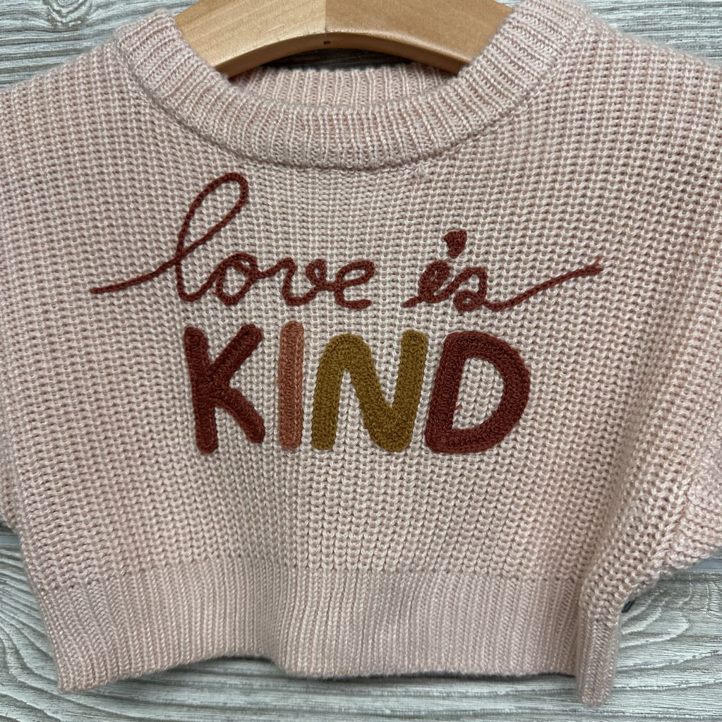Knit Sweater Love Is Kind 0-3M