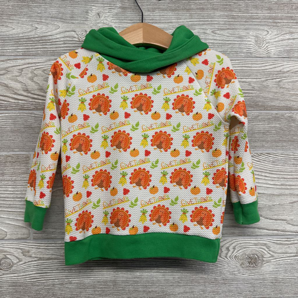 Textured Hoodie Give Thanks 12-18M