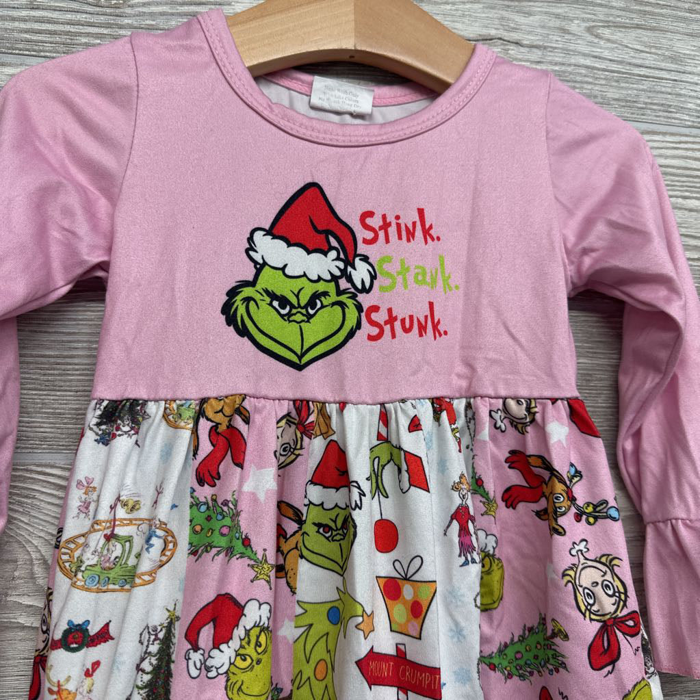 LS Dress Stink. Stank. Stunk. The Grinch 12-18M