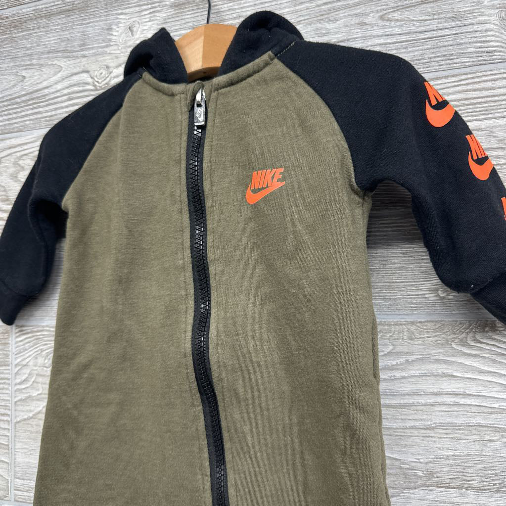 LS Coverall W/ Hood Swoosh Sleeves 6M
