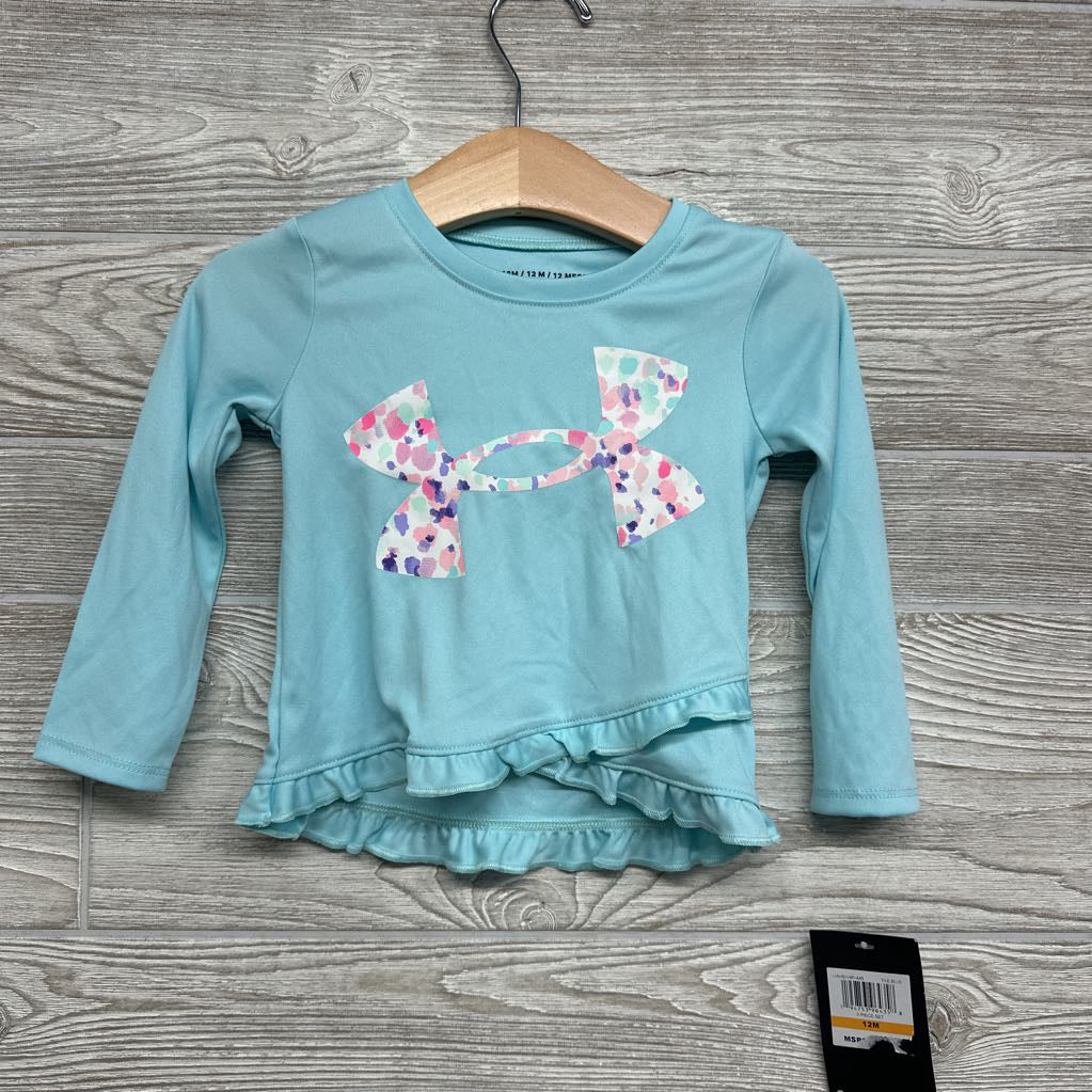 NEW LS Active Shirt UA Ruffle Trim 12M