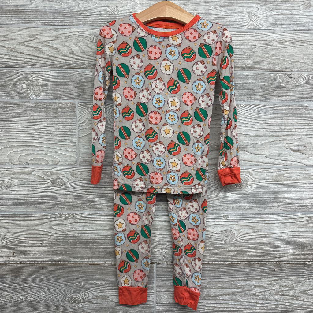 2 Pc LS Bamboo PJs Ornaments 4T