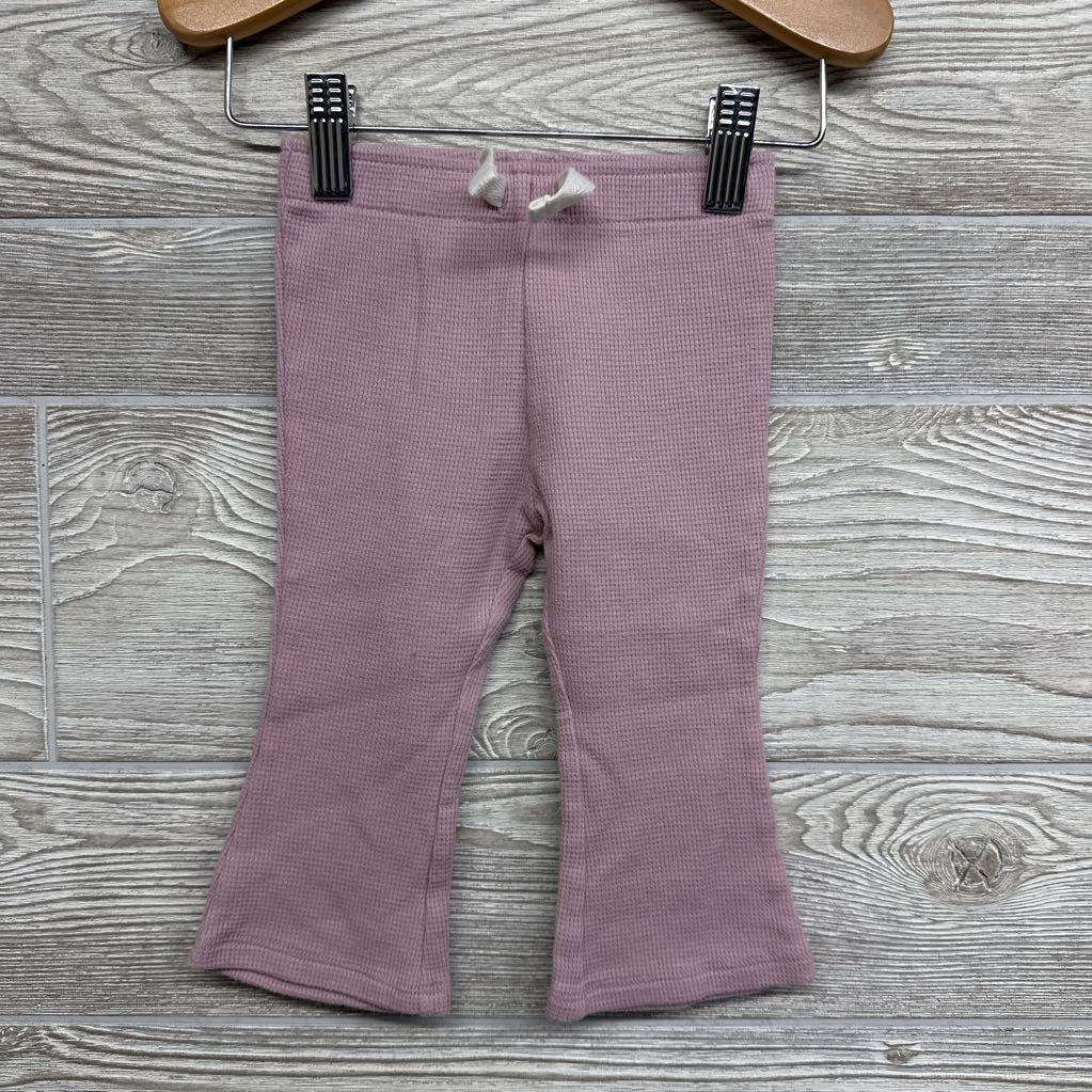 LS Waffle Knit Shirt Ruffles & Flare Pants