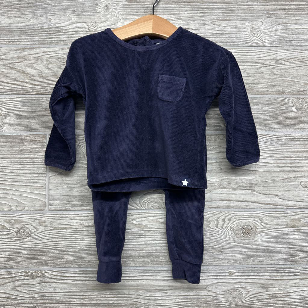LS Knit Cord Shirt Chest Pocket & Pants 12M