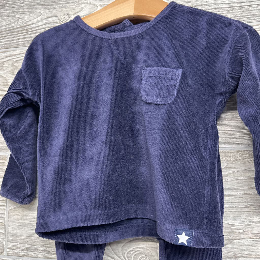 LS Knit Cord Shirt Chest Pocket & Pants 12M