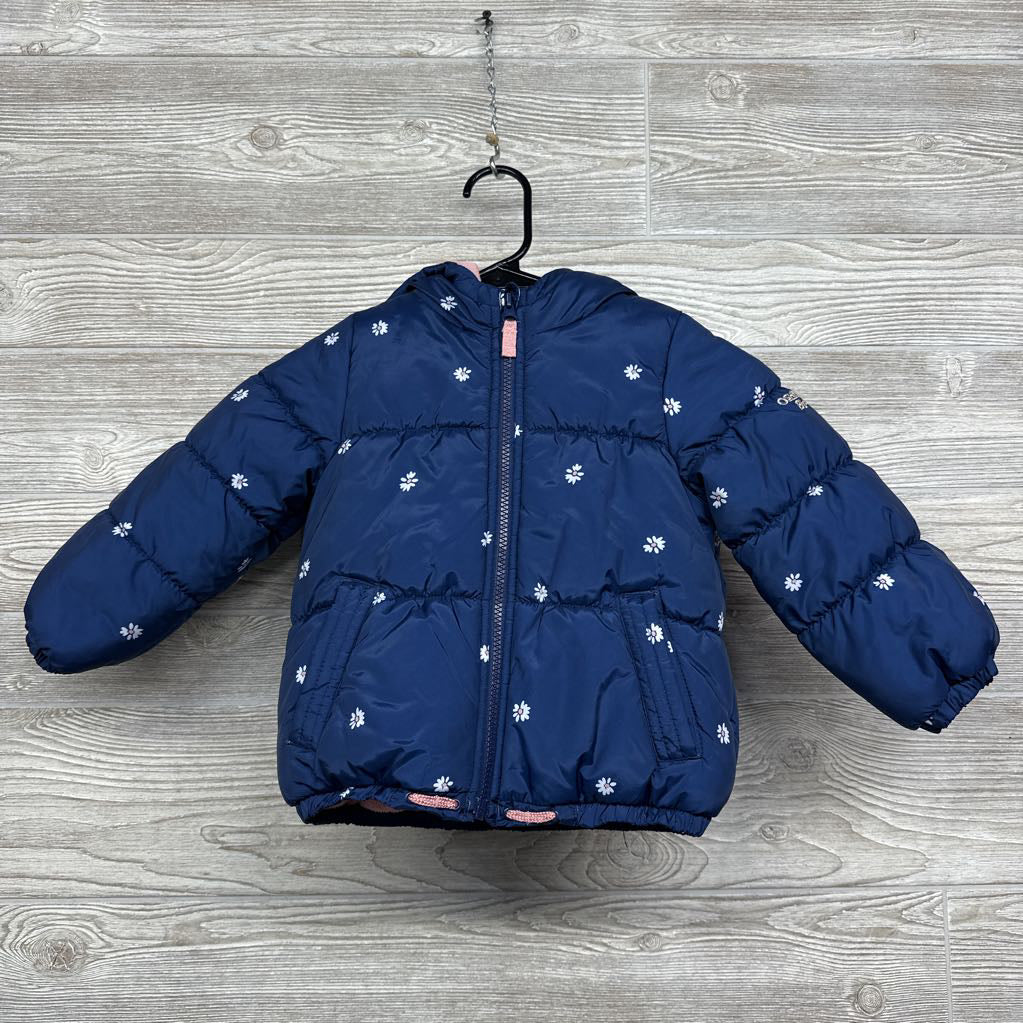 Puffer Coat Flowers 3t