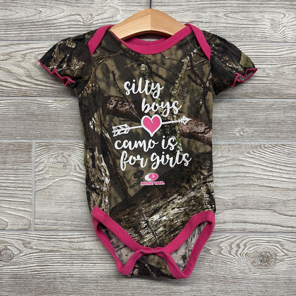 Bodysuit Silly Boys Camo Is For Girls 18M