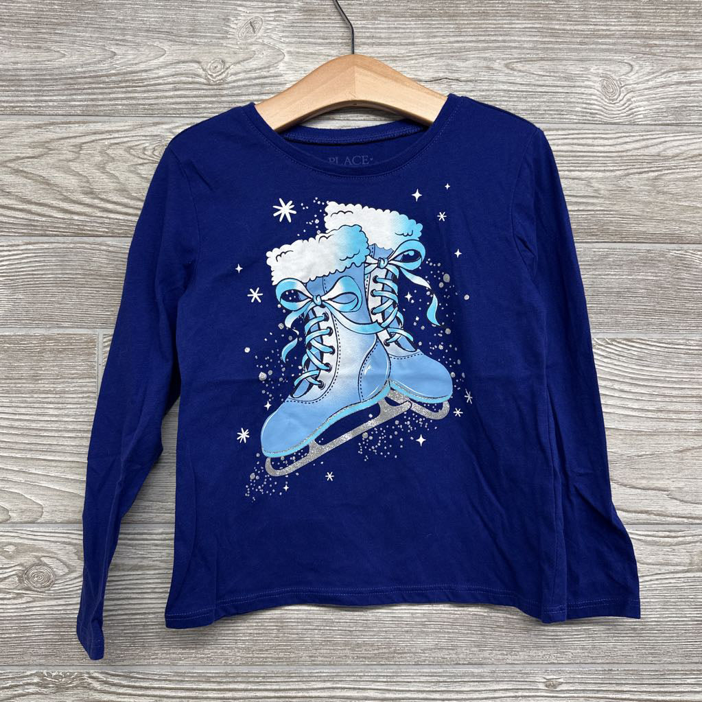 LS Shirt Ice Skates 5-6