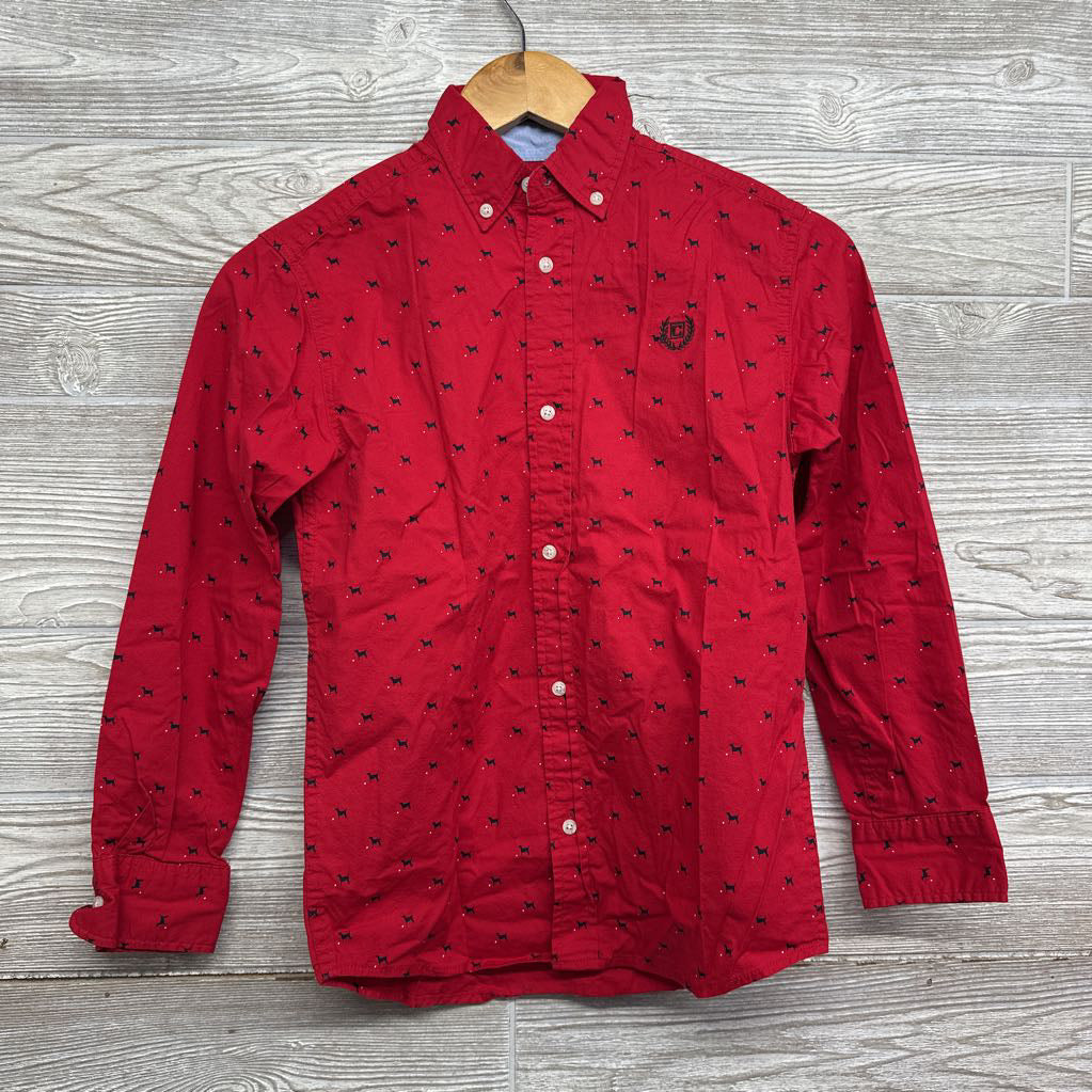 Button Up Dress Shirt Dogs 10-12