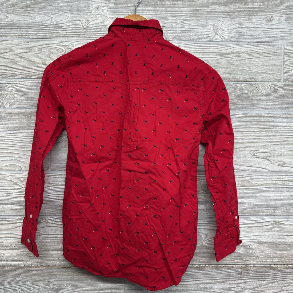 Button Up Dress Shirt Dogs 10-12