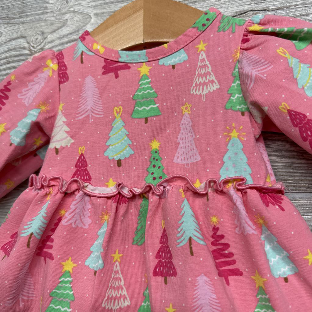 LS Dress Christmas Trees 0-3M