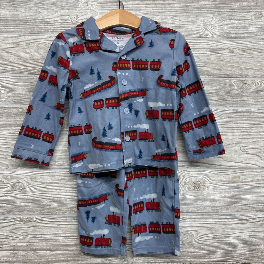 Button Up Pj 2 Pc Train 2t