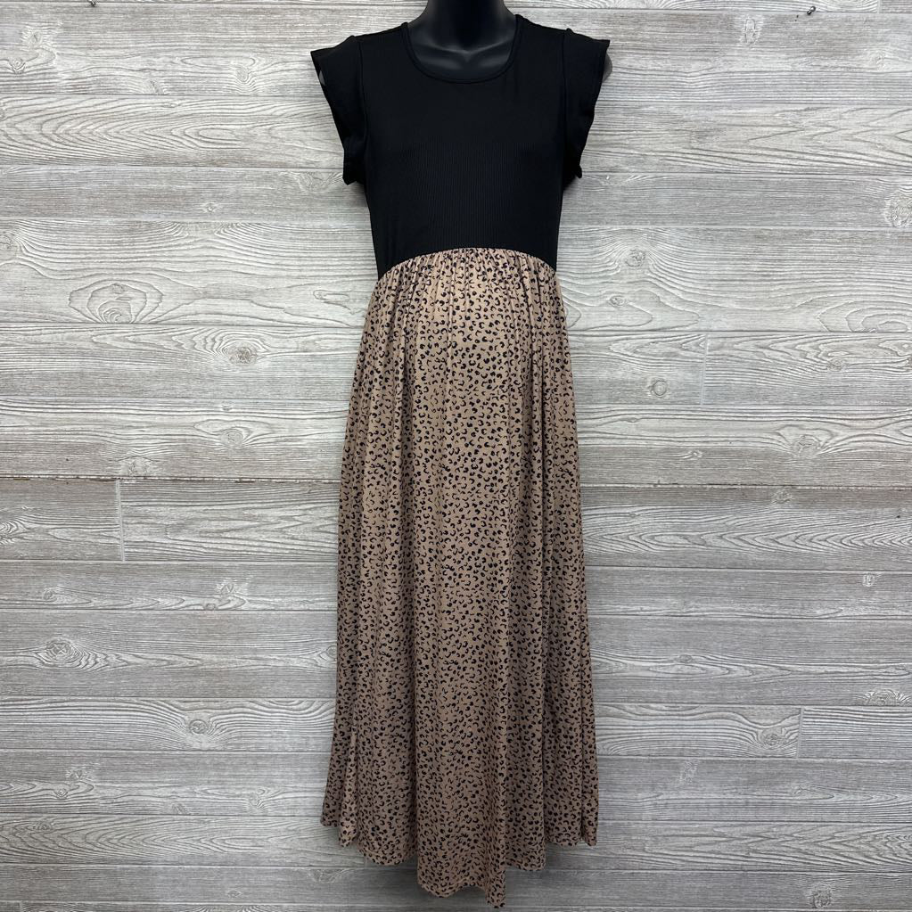 Ribbed Dress Animal Print Medium