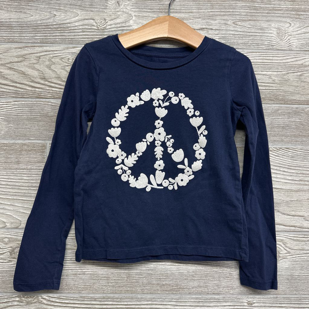 LS Shirt Floral Peace Sign 6