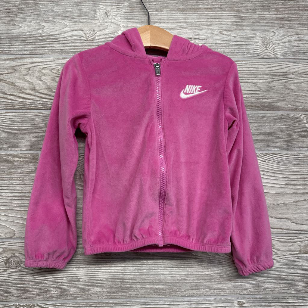 Velour Jacket Embroidered Logo 4t
